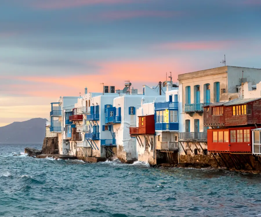 Mykonos island landscape for luxury villa holidays